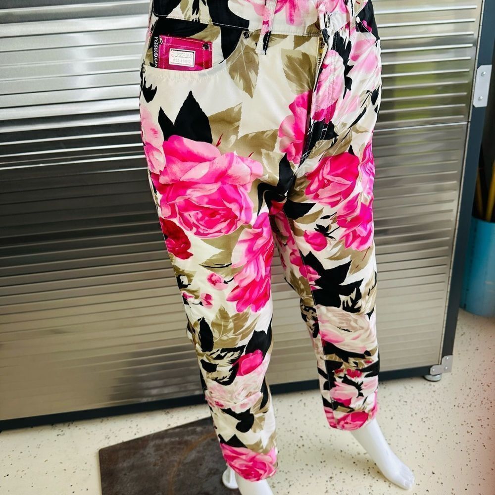 Gianfranco Ferre Silk Floral Pants 28 - Picture 6 of 14